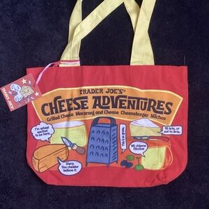 Trader Joe's Red Cheese Adventures Tote Bag